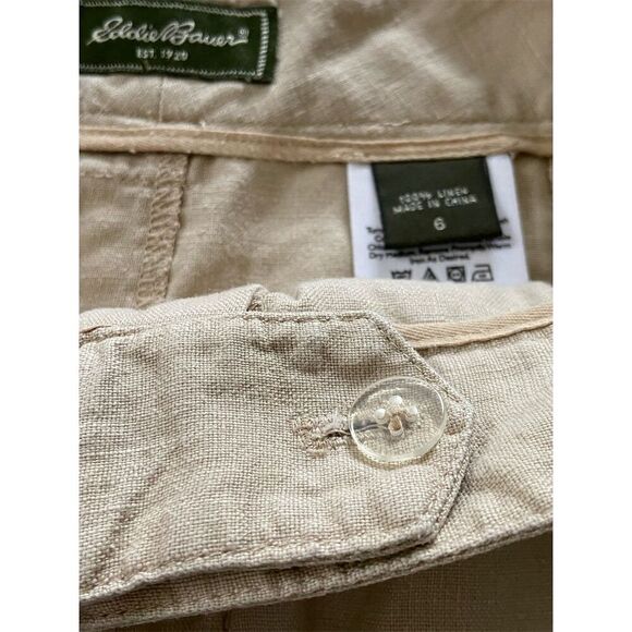 Eddie Bauer Linen Midi Skirt Tan Size 6 - Picture 7 of 14